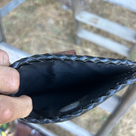 Handmade leather iPad case signed and stamped by Nevada artist - Picture 5 of 7